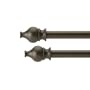 Umbra Serif 28-Inch to 48-Inch Double Drapery Rod, Bronze