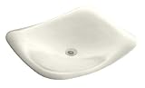 22 X 18 Cast Iron Vessels Lavatory *FOUNTA Biscuit