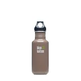 Klean Kanteen Stainless Steel Water Bottle with Poly Loop Cap (18-Ounce, Tree Bark)