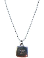 Sterling Silver Round Initial Charm Letter e Lower Case Hand Stamped Pendant with Sterling Silver Charm Bracelet