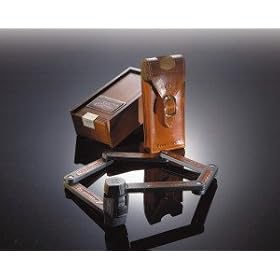 Faltschloss Trelock Manufaktur in HolzktFS 450/85 schwarz mit Ledertasche