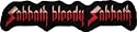 Black Sabbath Bloody Logo Embroidered Iron On Patch CD744