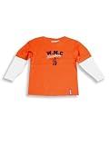 Wild Mango - Boys Long Sleeved Tee, Orange, White