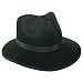 DICK TRACY BLACK WIDE BRIM FEDORA COSTUME UNISEX HAT
