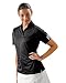 Adidas Golf Ladies Sports ClimaLite 3-Stripes Cuff Polo Shirt. A78