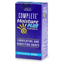 Buy AMO Complete Moisture Plus Contact Lens Lubricating And Rewetting Drops - 0.5 Oz by Advanced Medical Optics. now!