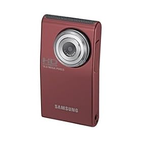 Samsung HMX-U10 Ultra-Compact Full-HD Camcorder with10 MP Red Color