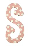 My Baby Sam Polka Dot Letter s, Pink/White
