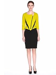 Colorblocking Cotton/Polyester Bodycon Dress/Evening Dress/Prom Dress/Party Dress/Wedding Dress 