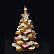 6.3" Polonaise Blown Glass Cookie Christmas Tree Holiday Ornament