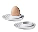Kuchenprofi 2-Piece Egg Cup with Oval Base, 3.5 by 3-Inch, White Porcelain