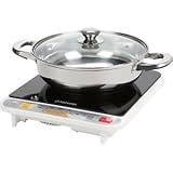 Tatung TIH-F1500HU 1500W Induction Cooker with 10 inch Stainless Steel Hot Pot, Touch Button Control