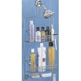 Shower Caddy - Jumbo-Heavy Guage Chromed Steel (Chrome) (11.75" W x 3.5" D x 27" H)