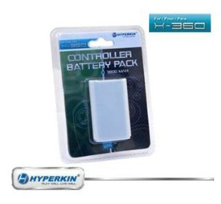 Xbox 360 Hyperkin Rechargeable Battery Pack - White