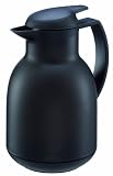 Leifheit Bolero Thermal Insulated Vacuum Jug Plastic Black 1 Litre