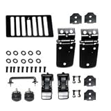 Kentrol Black Stainless Steel Hood Kit 1998-2006 Jeep Wrangler TJ, TJ Unlimited # 50504