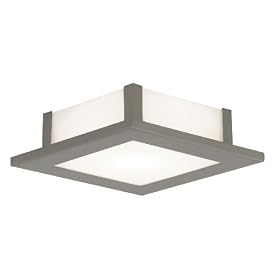 Eglo 86237A Auriga 1 Light 60W Wall Ceiling Light Fixture, Nickel Frosted Opal by Eglo