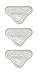 H2O Mop X5 Replacement Micro-fiber Pads - 3 Pack