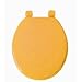 Molded Wood Toilet Seat in Nugget Gold