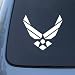USAF US Air Force Wings - Car, Truck, Notebook, Vinyl Decal Sticker #2646 | Vinyl Color: White
