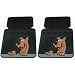 Scooby Doo Face 2 Pc Front Floor Mats Set w/ bonus license plate