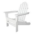 Polywood Outdoor Furniture Classic Adirondack Chair, White-Recycled Plastic Materials