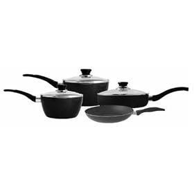 Ready Steady Cook Cookware Set, Aluminium, Non Stick, 4 Piece