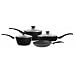 Ready Steady Cook Cookware Set, Aluminium, Non Stick, 4 Piece