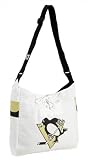 Pittsburgh Penguins Large Jersey Mesh Shoulder Tote Bag in White