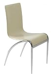 Grace Leather Chair Set of 4 (Tan) (33.5H x 17.5W x 20D)