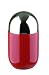 Typhooon Capsule Gloss Buick Red Glazed Ceramic Medium Storage Canister with Stainless Steel Airtight Lid