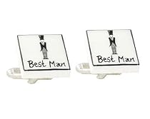 Best Man Bone China Cufflinks