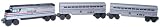 Whittle Shortline Railroad Amtrak F-40 3 Car Wooden Train Set
