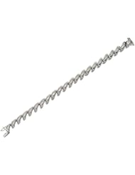 Sterling Silver 7.25" Polish 9.5mm San Marco Collection Ladies Bracelet