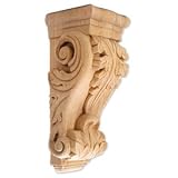 Jeffrey Alexander Acanthus Corbel (CORD-CH) 4-1/2 x 4-7/8 x 12, Cherry