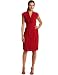 Jones New York Women's Short Sleeve Faux Wrap Dress