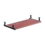 Underdesk Keyboard/Mouse Shelf, 28 x 12, Mahogany