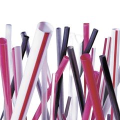 STRAW 5.25IN RED SIPPER/STIRRER UNWRAPPED 10/1000'S