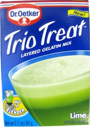 Oetker Lime Trio Gelatin Mix 2.1 oz 12ct by Dr. Oetker