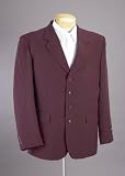 MENS 4 BUTTON BURGUNDY BLAZER SUIT