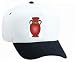 White Cap with cylindrical, Greece, decorative, earthenware, handles, vessel, pot, Europe, jar, urn, designer