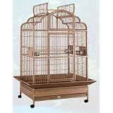 36 X 28 X 68 Wrought Iron Combination Play Top Dome Top Bird Cage