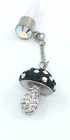 Swarovski Crystal 3D "Magical Mushroom" Charm and Earphone Jack Dust Cover for Mobile Phone (MGSJ-FCS-1)