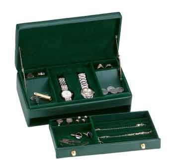 Royce Leather Men’s watch And Jewelry Case 925-5 (Green)