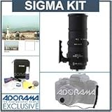 Sigma 150-500mm f/5-6.3 DG APO OS (Optical Stabilizer) HSM AF Lens Kit, for Nikon AF Cameras with Tiffen 86mm UV Filter, Lens Cap Leash, Professional Lens Cleaning Kit
