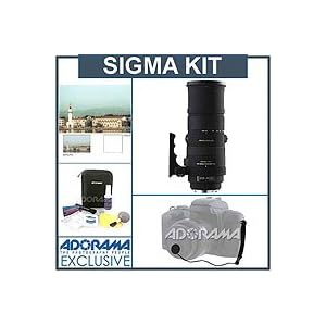 Sigma 150-500mm f/5-6.3 DG APO OS (Optical Stabilizer) HSM AF Lens Kit, for Pentax AF Cameras with Tiffen 86mm UV Filter, Lens Cap Leash, Professional Lens Cleaning Cleaning Kit