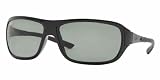 Ray Ban RB4120 601/58 Sunglasses Black Frame With Crystal Green Polarized Lens Size 64-15-135