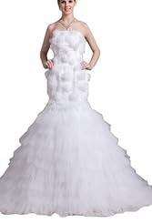 Strapless Corset   Waistline  Lace  Ball Gown Evening Dress 