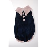 Navy Blue Shirt with pink collar