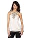XOXO Rhinestone-Trimmed Knit Halter Tank